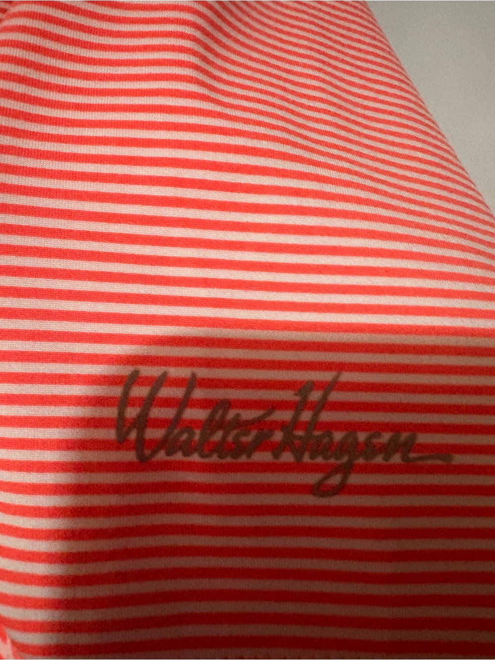 Walter Hagen Coral Short-Sleeve Polo Golf Shirt #2108